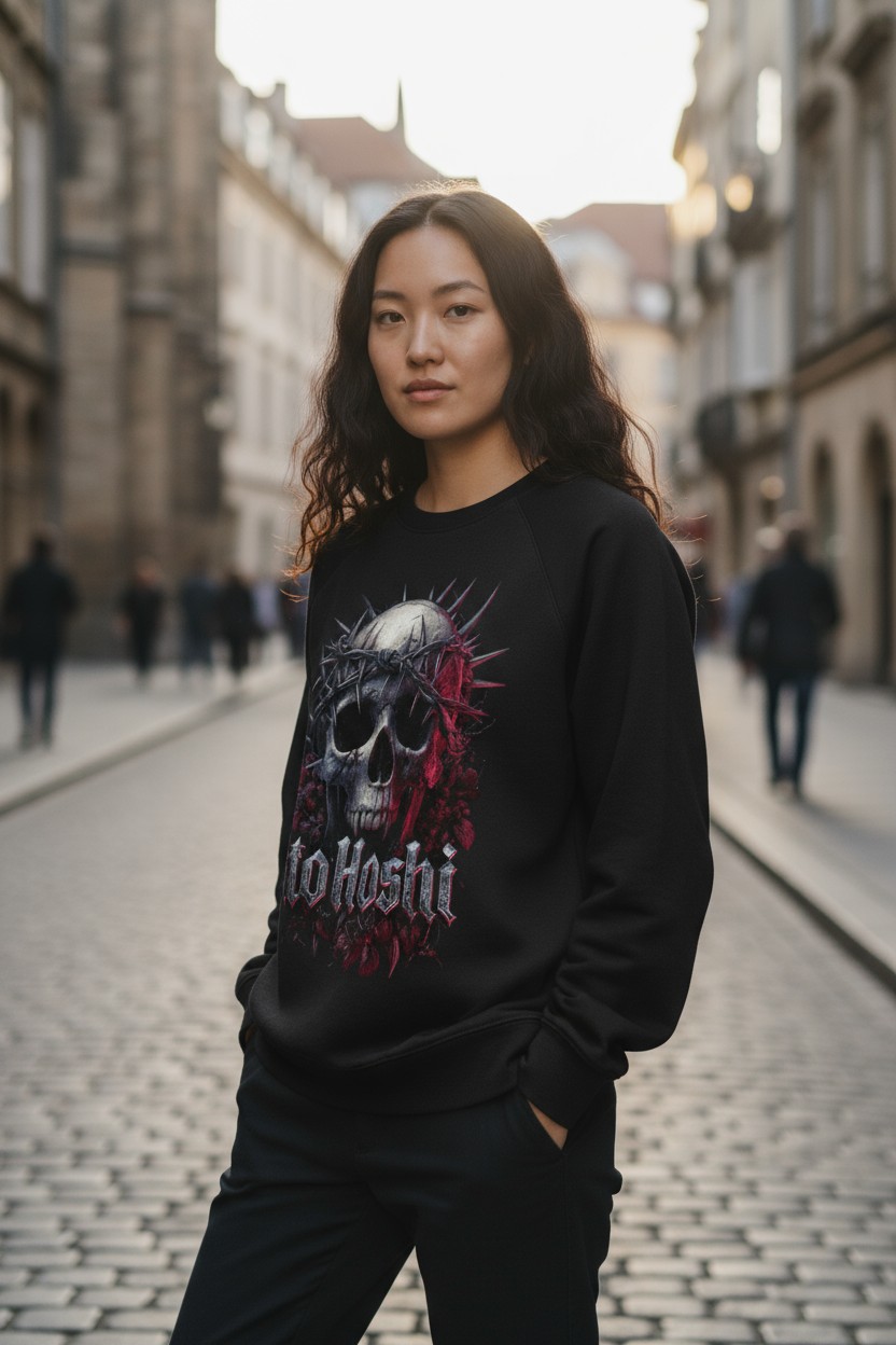 Crown of Thorns – Ito Hoshi Gothic Skull Sweatshirt_2