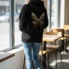 Death’s Wing – Gothic Moth Skull Hoodie_1