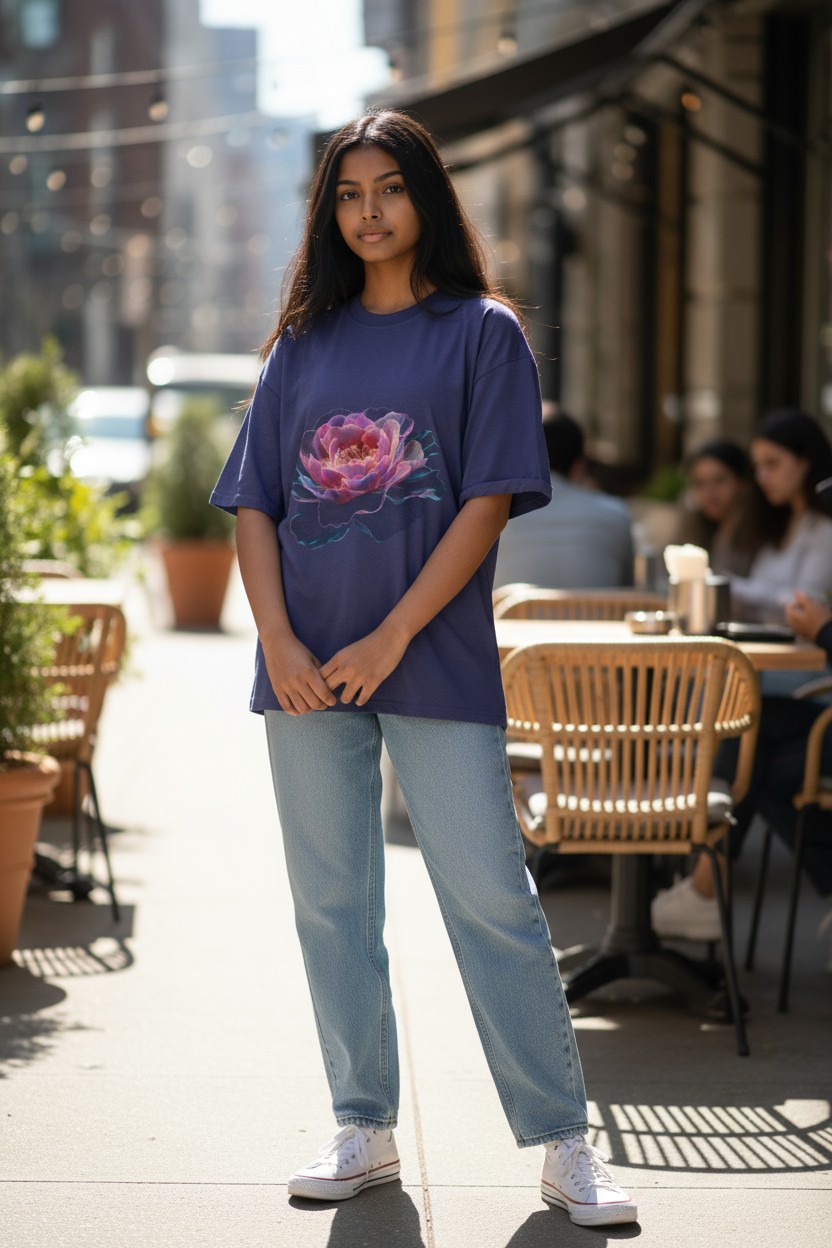 Ethereal Bloom – English Rose Tee