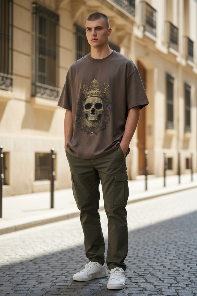 Golden Reign – Royal Skull Tee