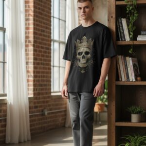 Golden Reign – Royal Skull Tee_B